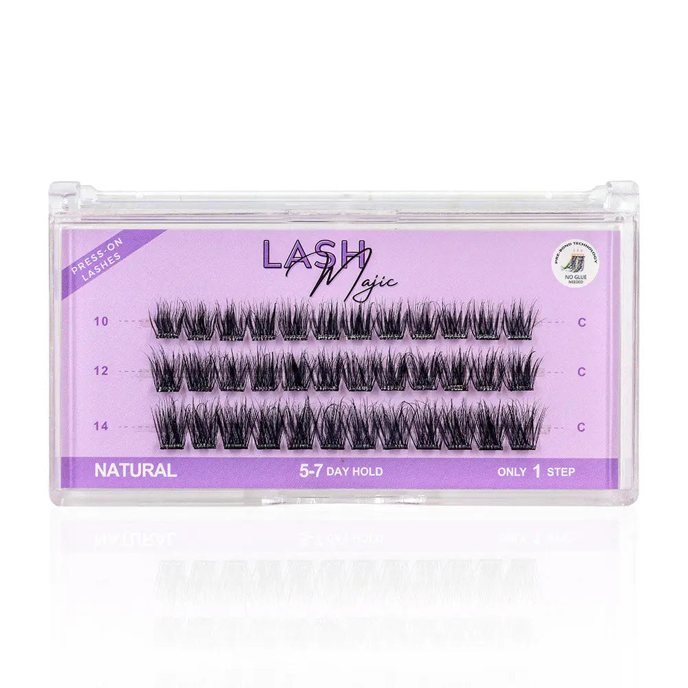 Press & Go Pre-glued Lash Kit - Natural Lash Majic
